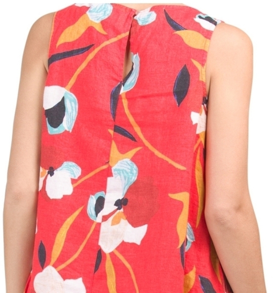 Sigrid Olsen linen sleeveless trapeze dress - Picture 4 of 8